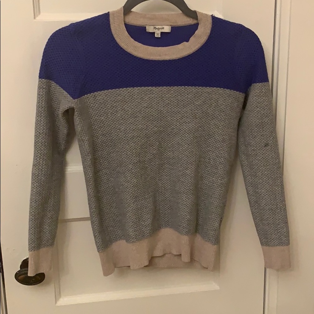 Madewell color block sweater